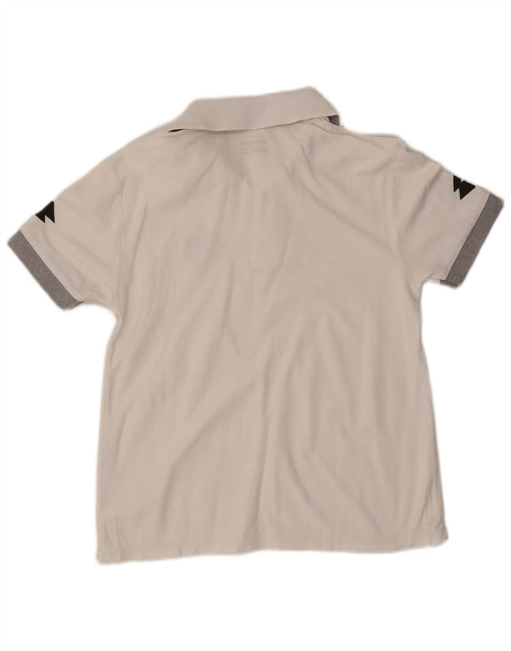 Lotto Polo Gráfico Para Hombre Blanco Mediano