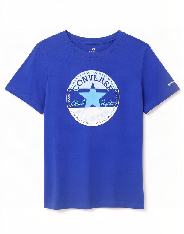 Converse Chuck Taylor Camiseta gráfica para niños 10-11 años Azul Medio