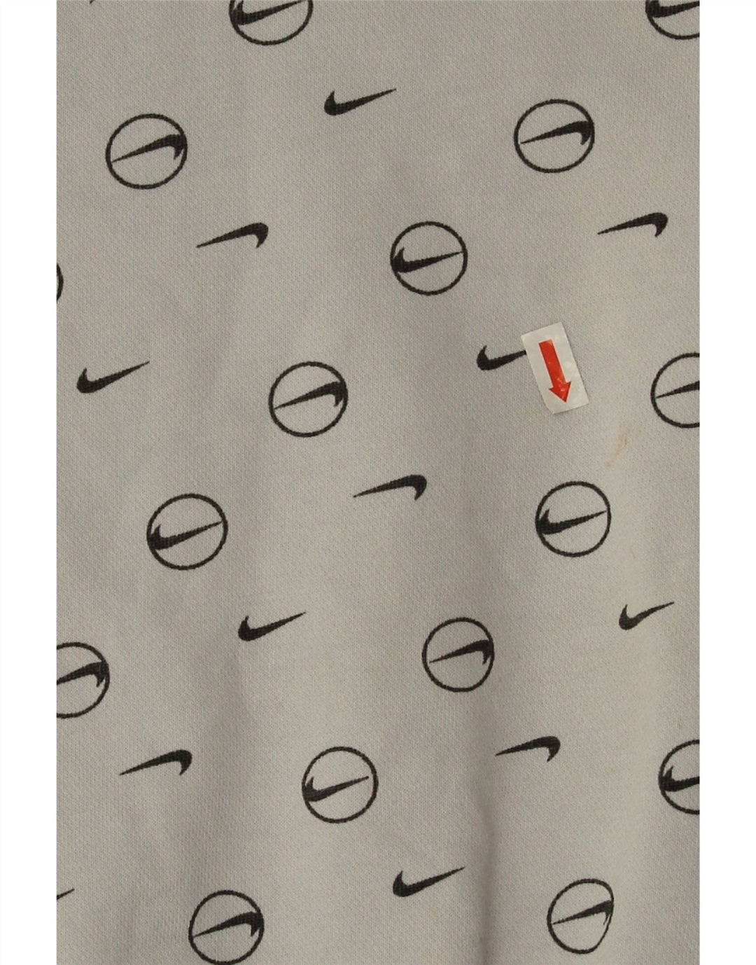 Nike Mujer Oversize Crop Graphic Sudadera Jumper UK 10 Small Gris