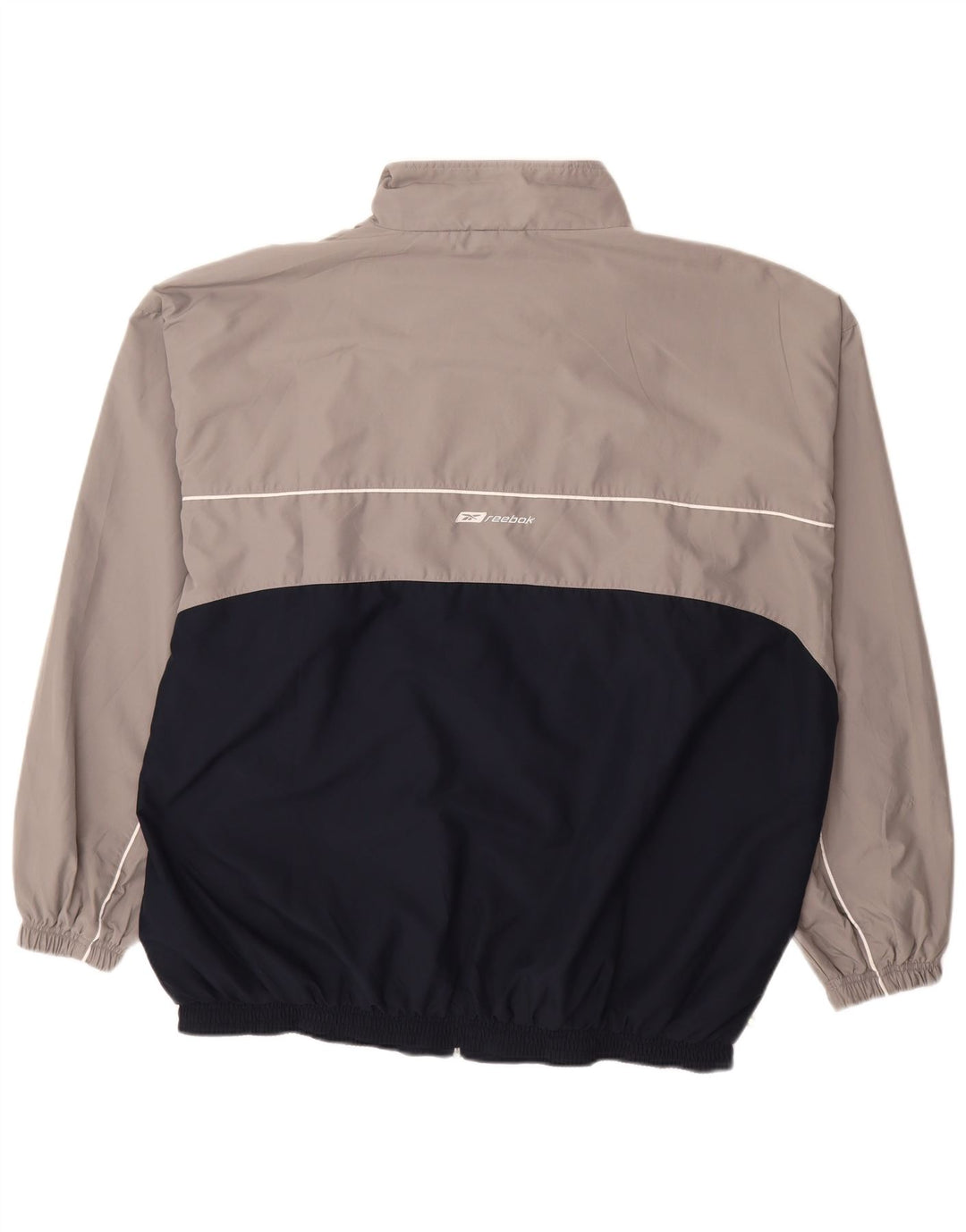 REEBOK Chaqueta superior de chándal para hombre 2XL Gris Colorblock Poliéster