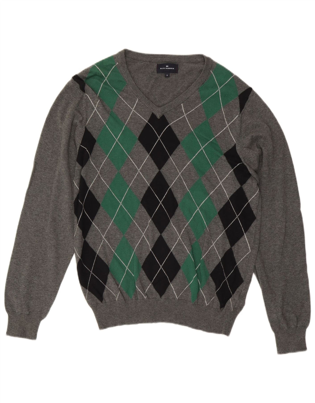 Marks & Spencer Jersey con Cuello en V Azul Harbour para Hombre Gris Medio