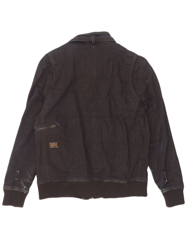 G-Star Chaqueta Bomber Militar para Hombre UK 42 XL Algodón Negro