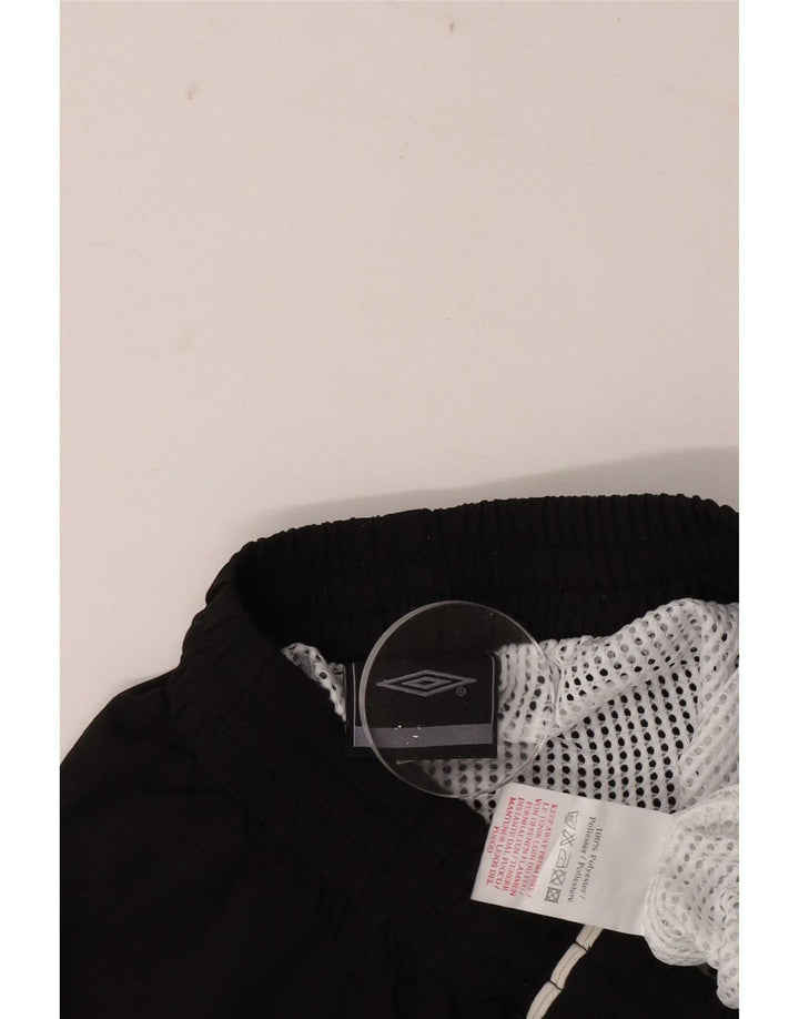 Pantalones cortos deportivos con gráficos Umbro para hombre Poliéster negro mediano