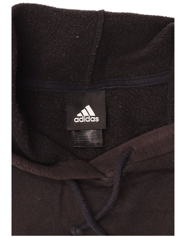 ADIDAS Hombre Graphic Sudadera con capucha Jumper Grande Algodón Negro