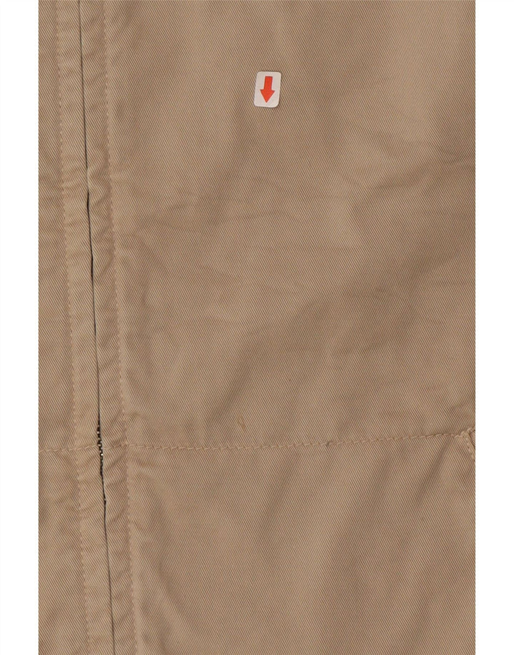 Vintage hombres bomber chaqueta Reino Unido 40 algodón beige grande