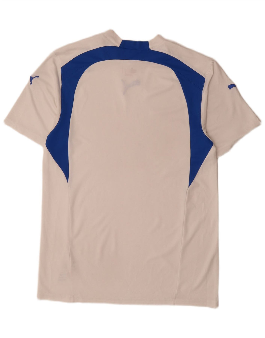 Puma Hombre Camiseta Top Small Blanco Colorblock Poliéster