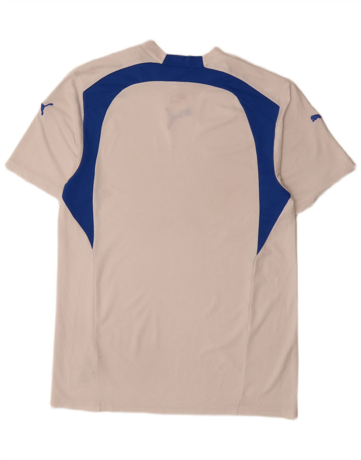 Puma Hombre Camiseta Top Small Blanco Colorblock Poliéster
