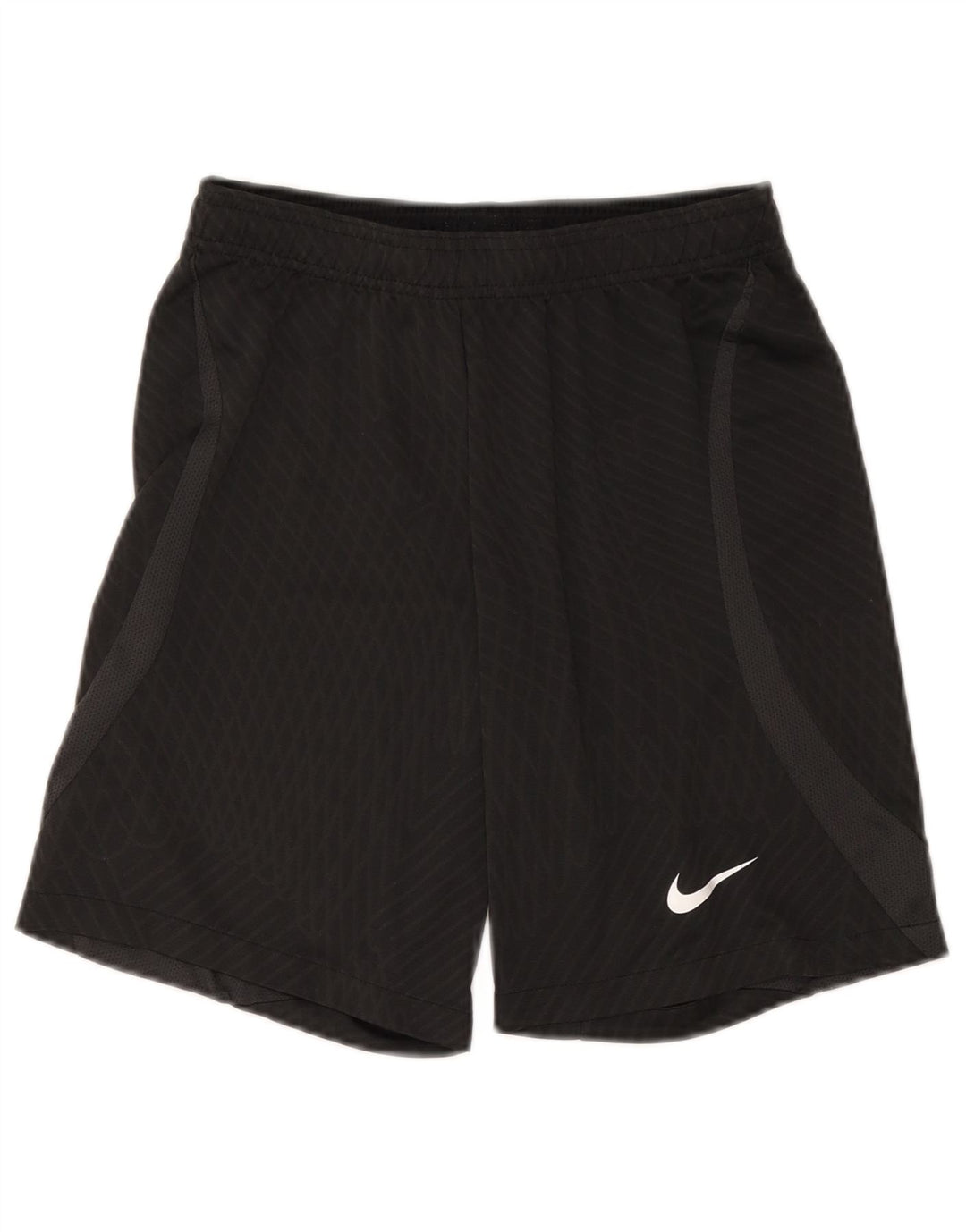 Nike Pantalones cortos deportivos Dri Fit Slim Fit para hombre, poliéster a cuadros negros pequeños