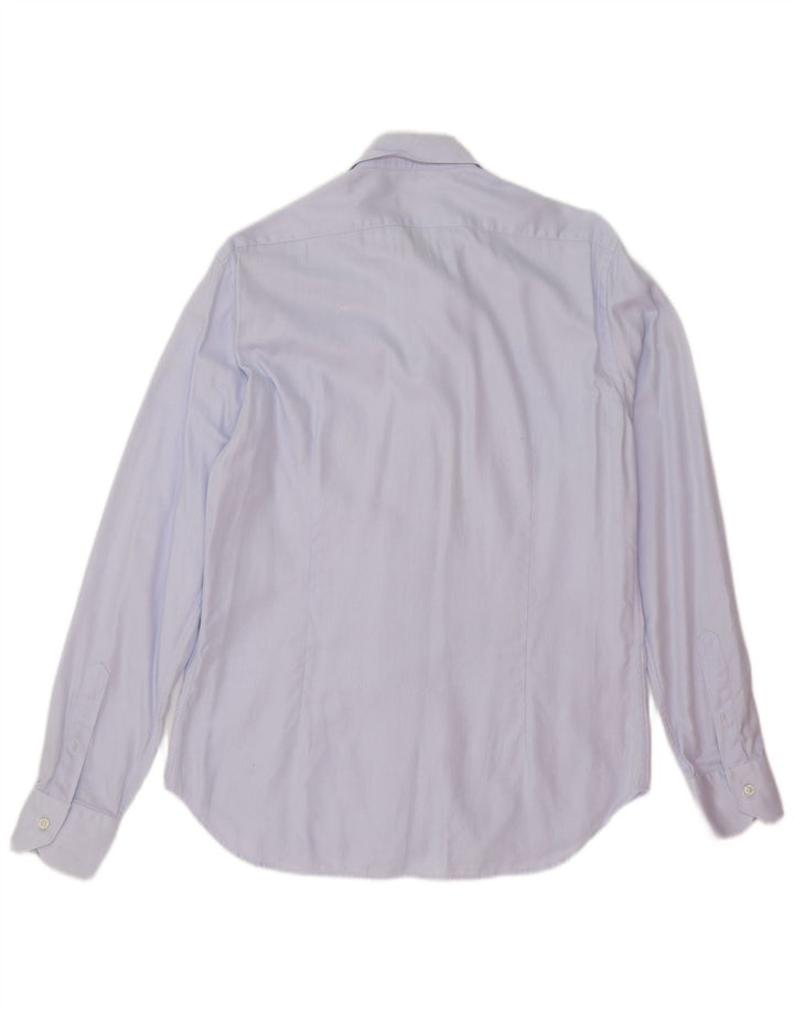 Camisa Massimo Dutti Hombre EU 39 Azul Medio