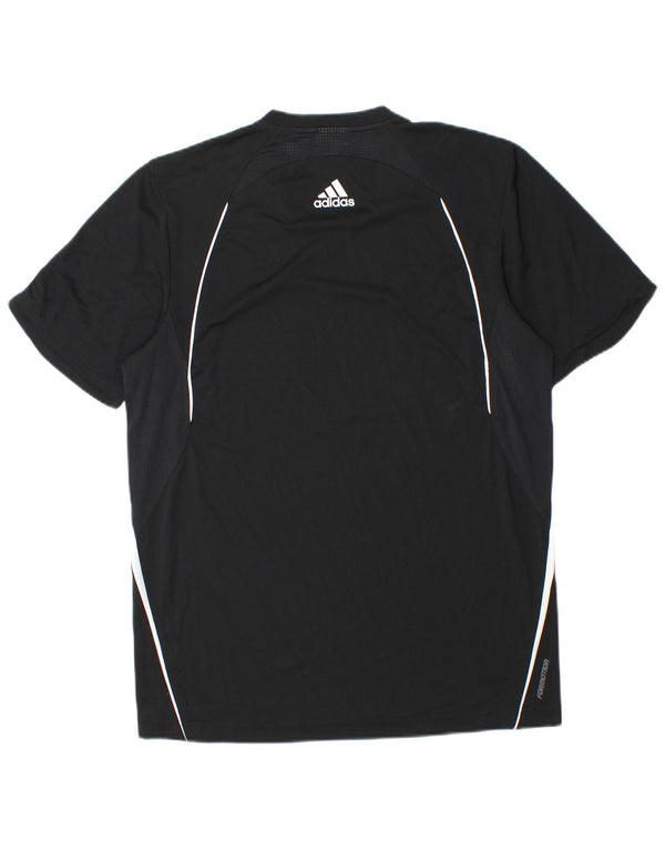 Adidas Mens Clima 365 Graphic Camiseta Top Medio Negro Poliéster