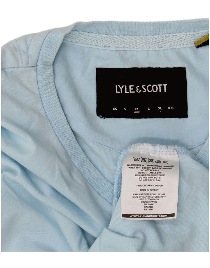 Lyle & Scott - Camiseta para hombre, color azul medio, algodón