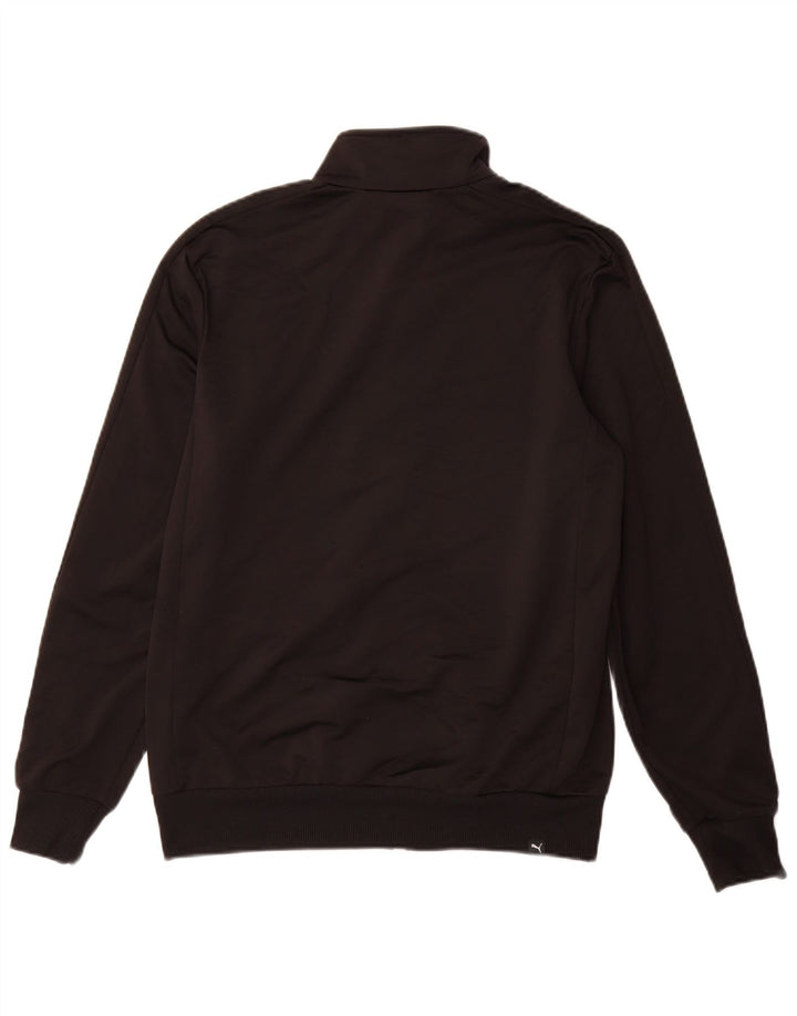 PUMA Chaqueta superior de chándal con gráfico para hombre Poliéster negro mediano