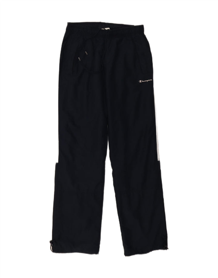 CHAMPION Mens Tracksuit Trousers Medium  Navy Blue Colourblock Vintage Champion and Second-Hand Champion from Messina Hembry 