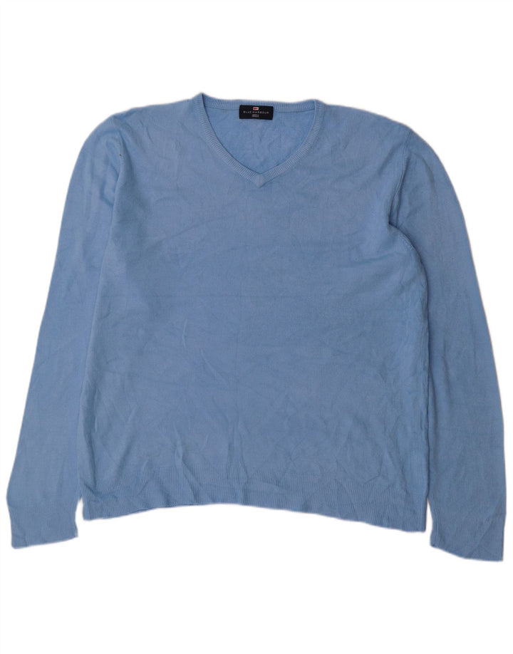 Marks & Spencer Suéter Azul Harbor con Cuello En V para Hombre Acrílico Grande