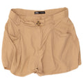 Zara Mujer Pantalones Cortos Casuales Grande W32 Beige