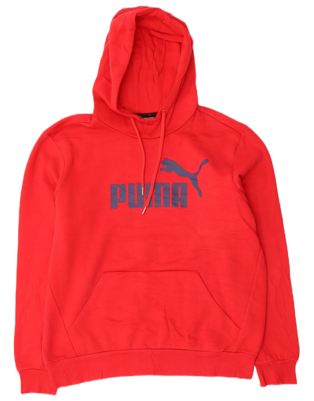 Puma Hombre Sudadera Con Capucha Gráfica Jersey De Algodón Rojo Medio