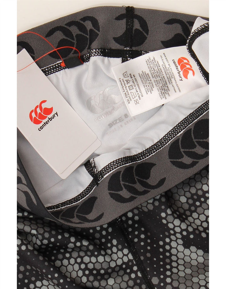Canterbury Leggings gráficos para mujer UK 8 Pequeño Poliéster geométrico negro