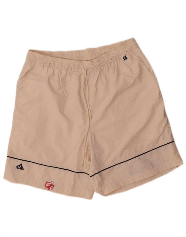 Adidas Mens Graphic Sport Shorts Grande Off White Poliéster