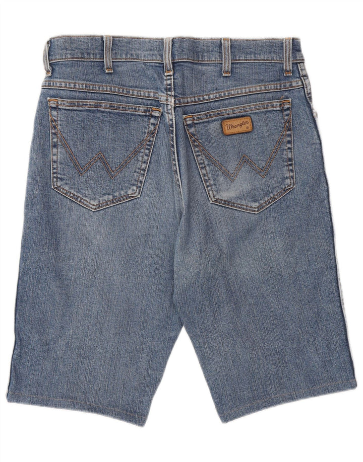 WRANGLER Shorts vaqueros para hombre W33 Algodón azul medio