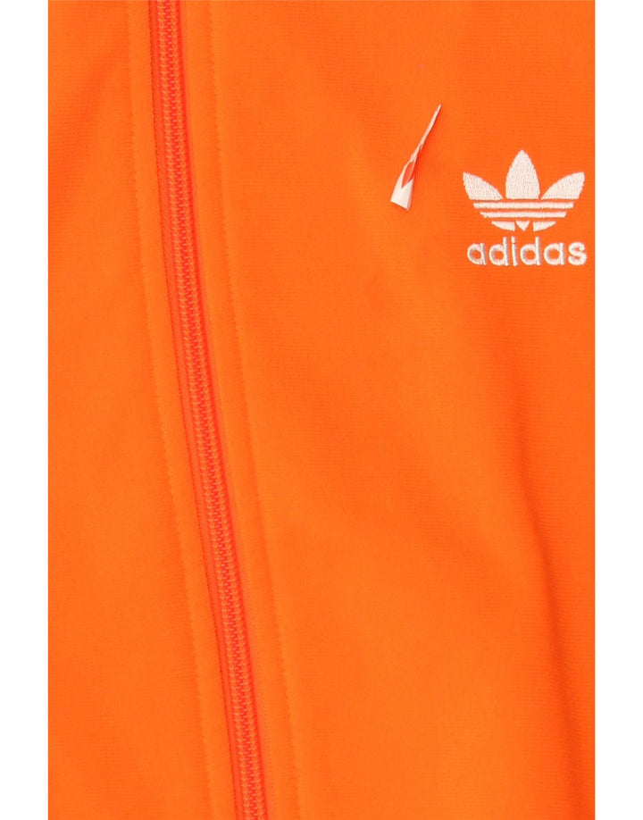 Adidas Hombre Chándal Top Chaqueta Medio Naranja Poliéster