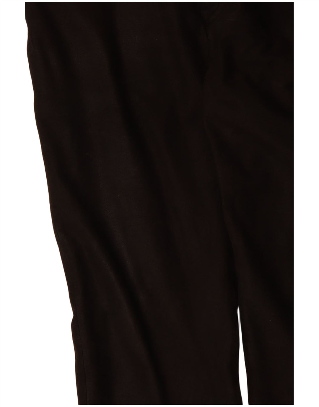 CHEVIREX Pantalón recto de cuero para hombre W40 L33 Cuero marrón