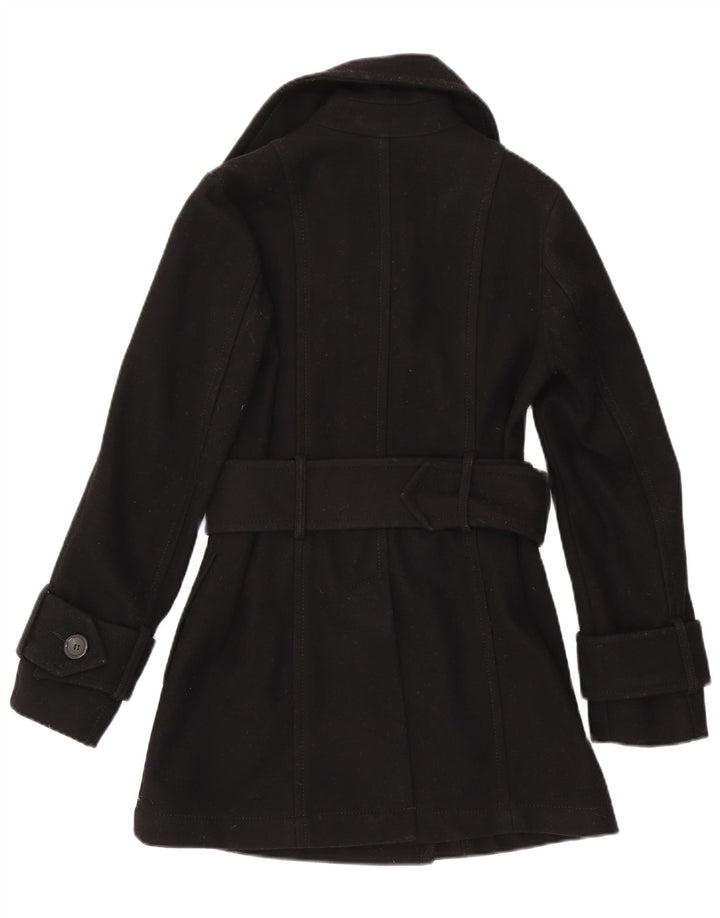Benetton Abrigo De Doble Botonadura Mujer ES 40 Small Negro
