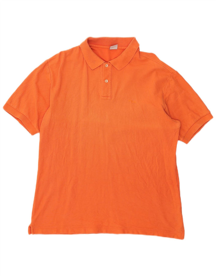 Polo Fila Hombre Algodón Naranja Medio