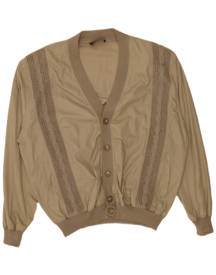 Chaqueta bomber vintage para hombre Reino Unido 42 XL Beige