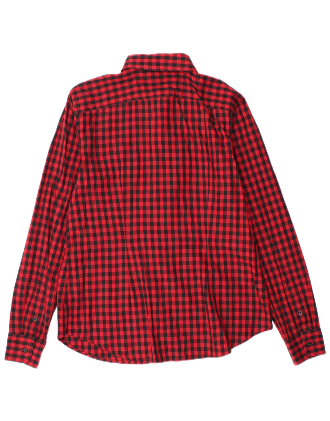 Ralph Lauren Camisa para mujer Reino Unido 14 Algodón a cuadros rojo mediano