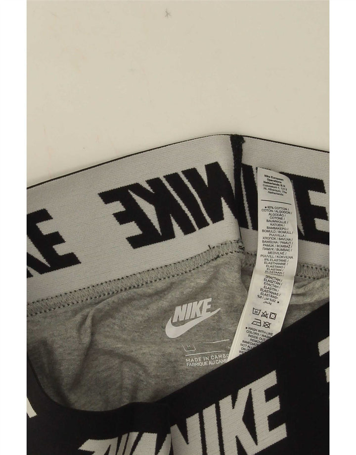 Nike Leggings gráficos para mujer UK 10 Algodón gris medio con bloques de color