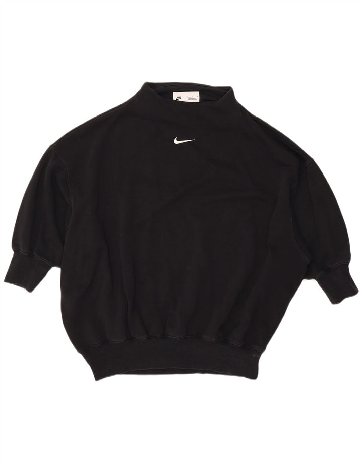 NIKE Sudadera extragrande de manga 3/4 para mujer, talla 40, color negro