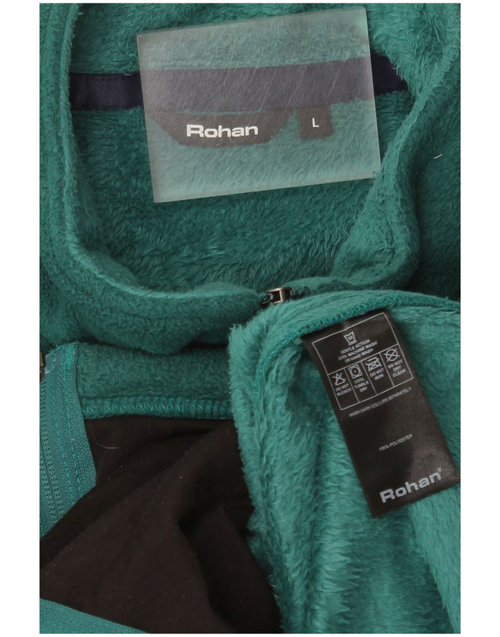 Rohan Chaqueta polar para mujer UK 46 Poliéster verde grande