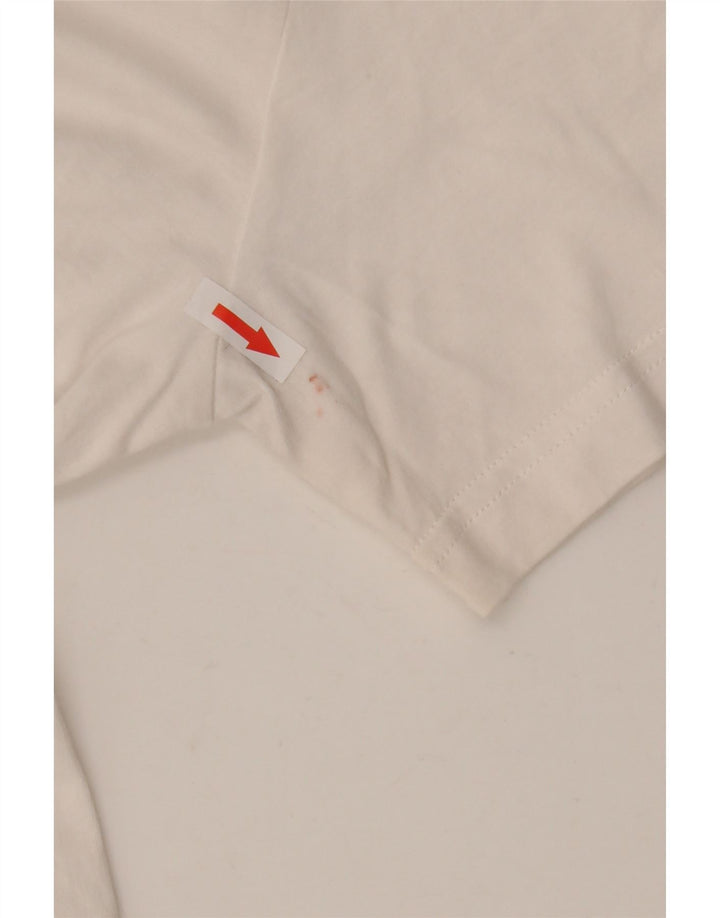 Puma Camiseta gráfica para hombre Top Small White Cotton