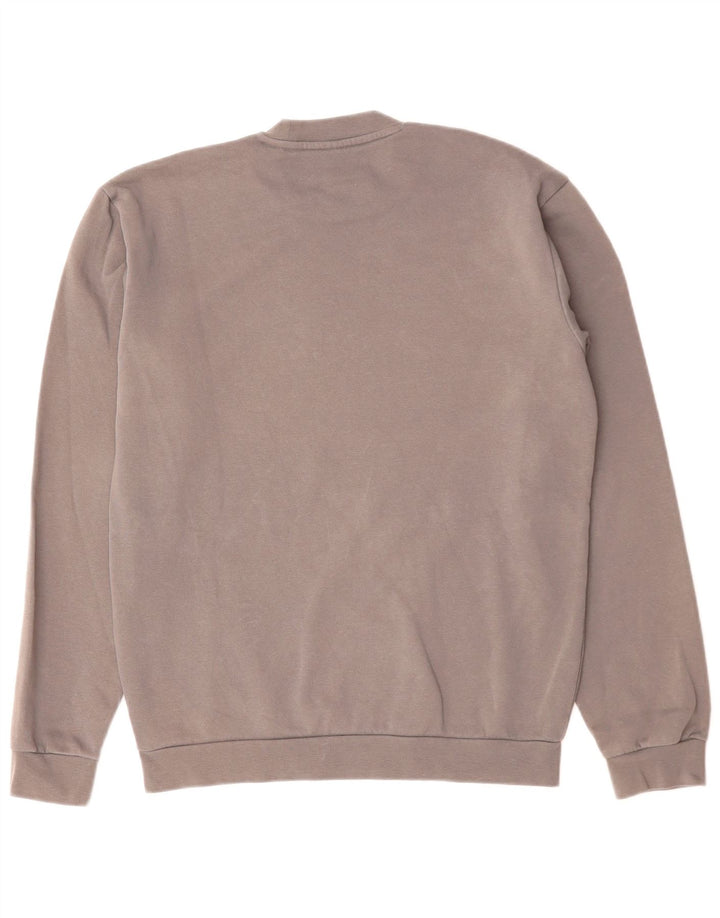 Adidas Hombre Sudadera Jumper Gris Medio Algodón