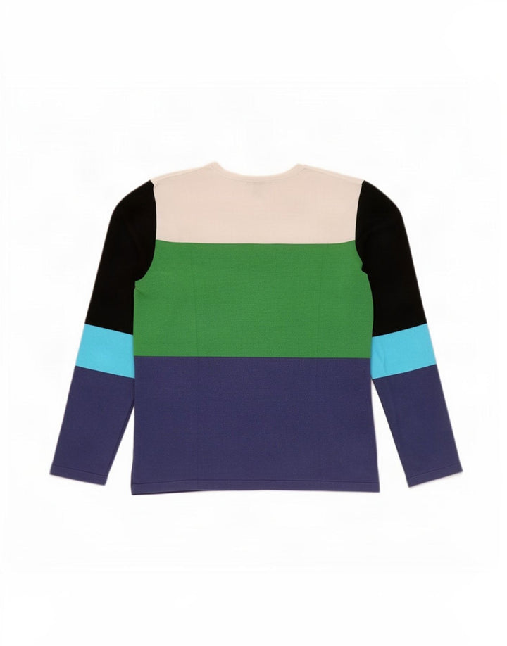 Fay Top de mujer de manga larga ES 44 Large Viscosa multicolor con bloques de color