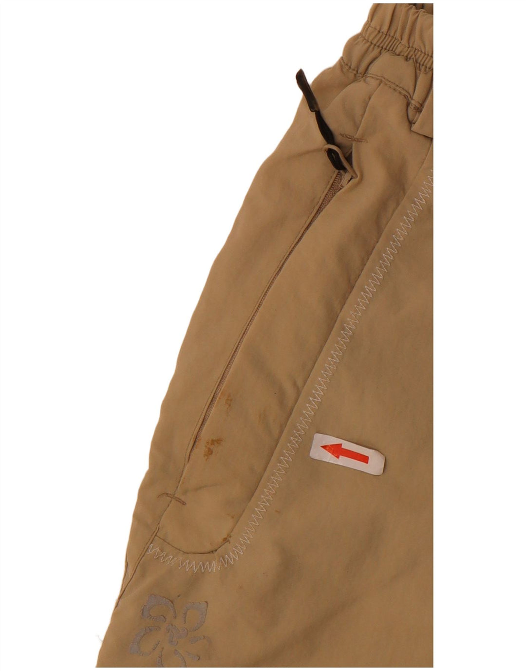 Brugi Pantalones cortos casuales para mujer IT 50 XL W34 Beige Poliéster