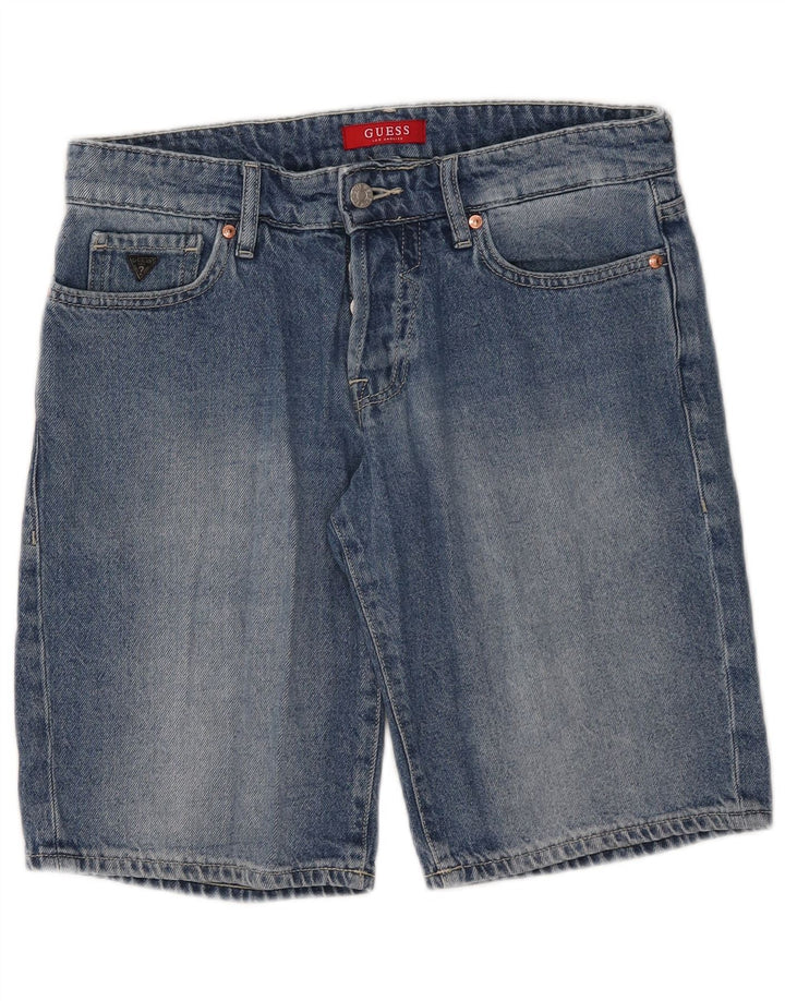 Shorts Guess Mujer Denim W30 Azul Medio Algodón