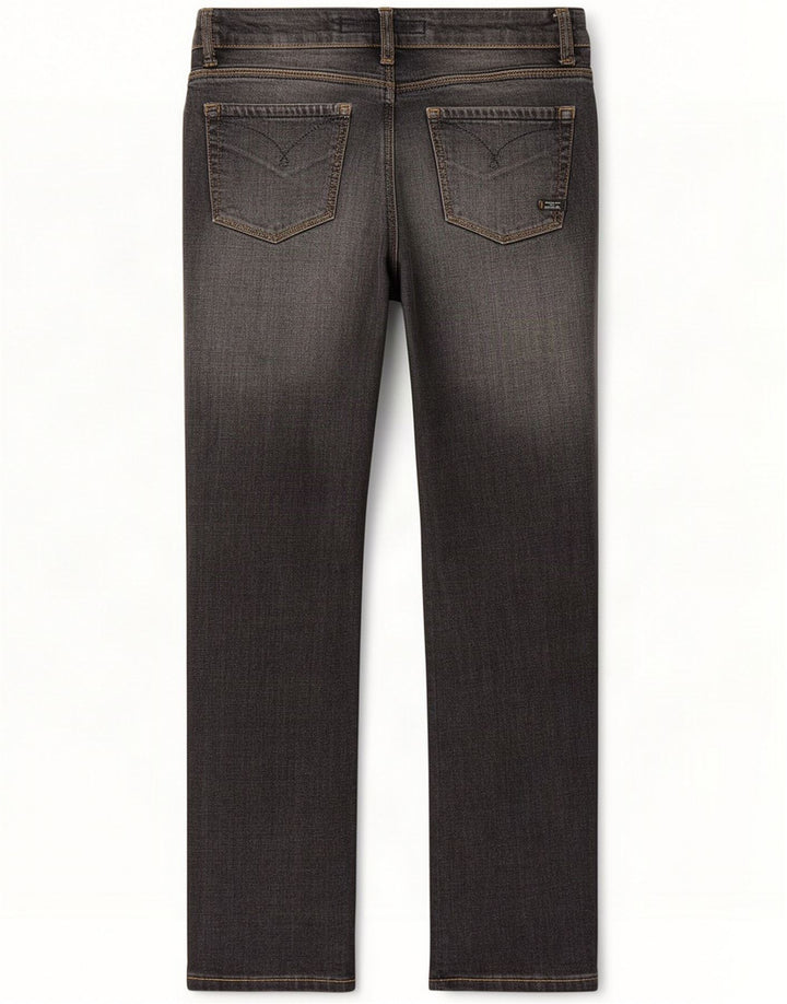 Jeans Rectos Massimo Dutti Mujer W30 L30 Gris Algodón