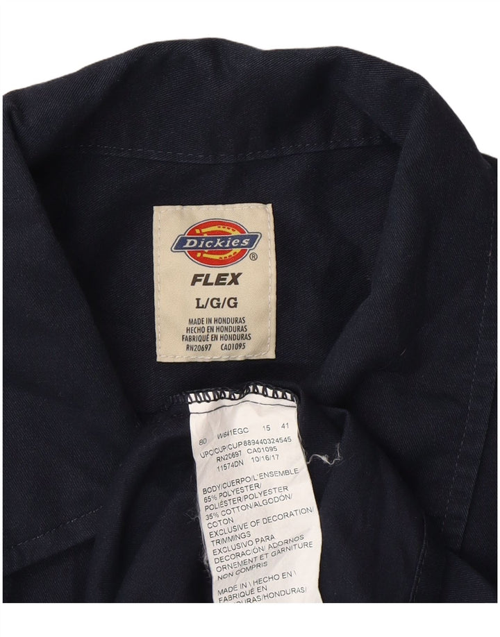 Camisa Dickies Hombre Grande Poliéster Azul Marino