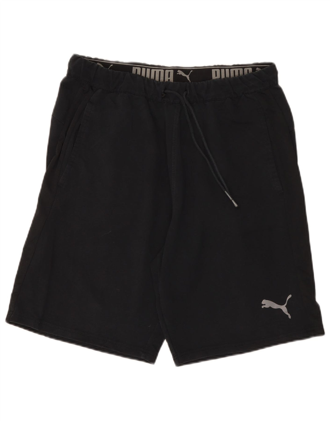 PUMA Pantalones cortos deportivos para hombre grande negro
