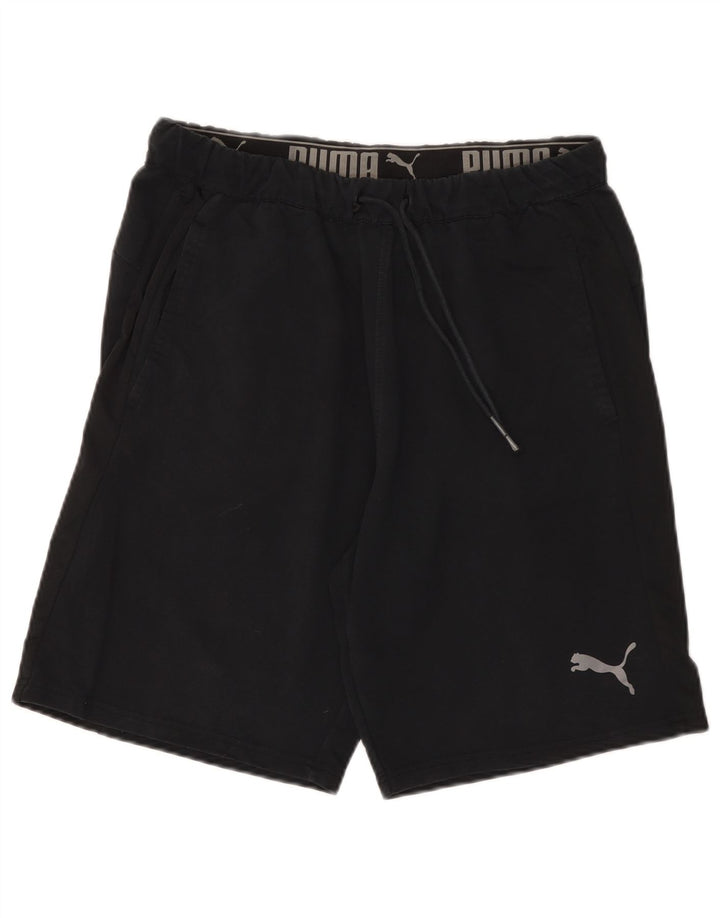 PUMA Pantalones cortos deportivos para hombre grande negro