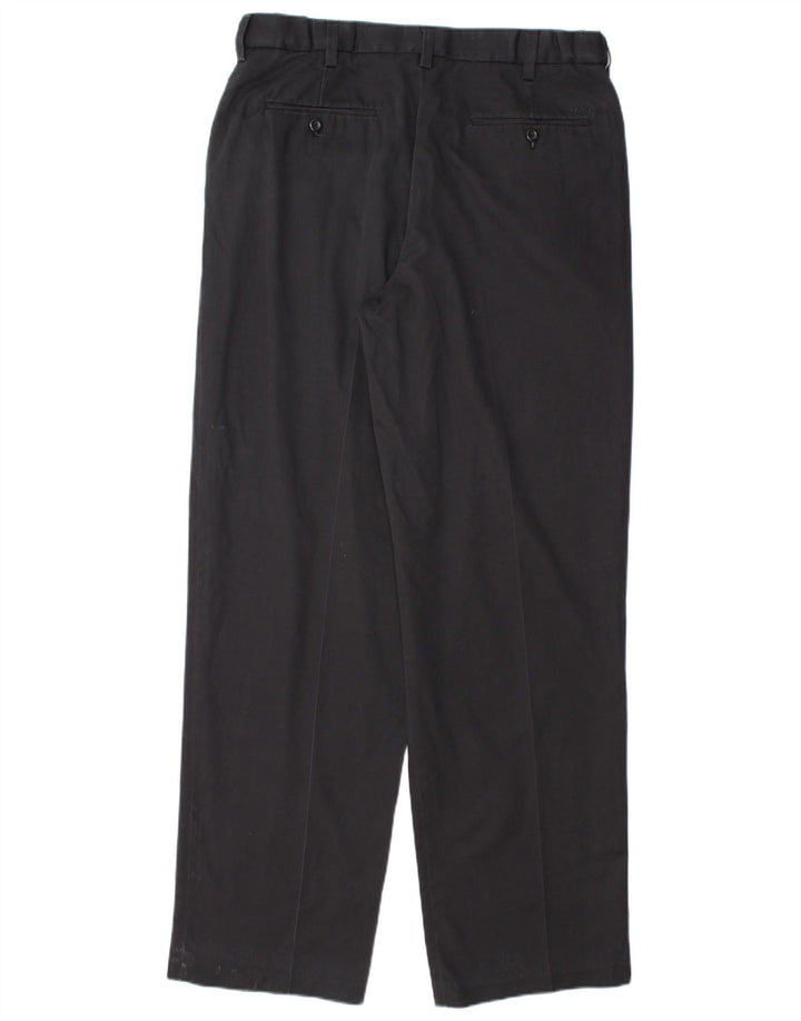 IZOD Pantalón chino recto para hombre W34 L34 Algodón azul marino