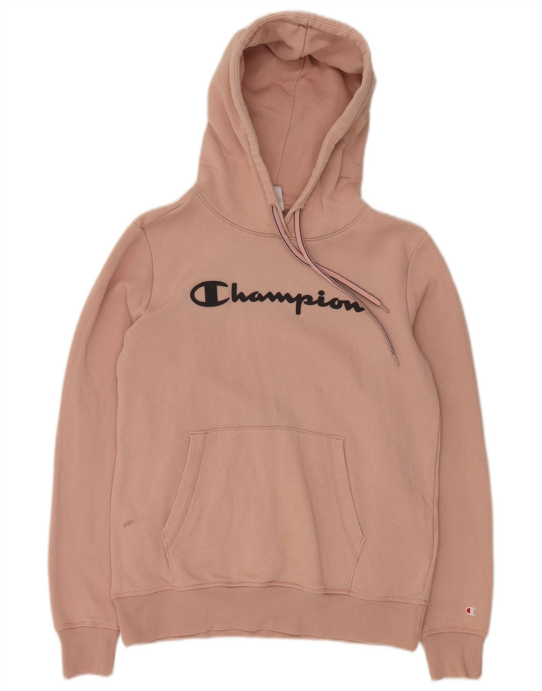 CHAMPION Jersey con capucha gráfico para mujer Reino Unido 16 Grande Algodón rosa