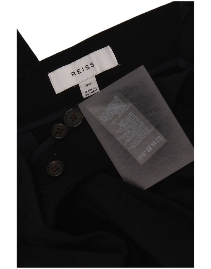 Pantalón chino recto Reiss para mujer W34 L30 Poliéster azul marino