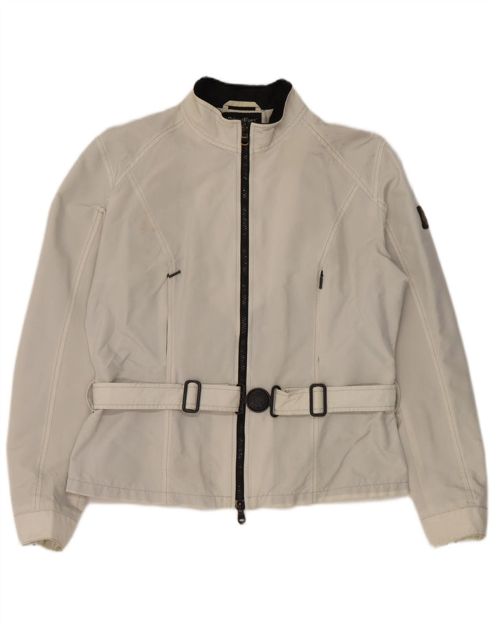 Refrigiwear Chaqueta impermeable para mujer UK 44 Grande Poliamida blanca