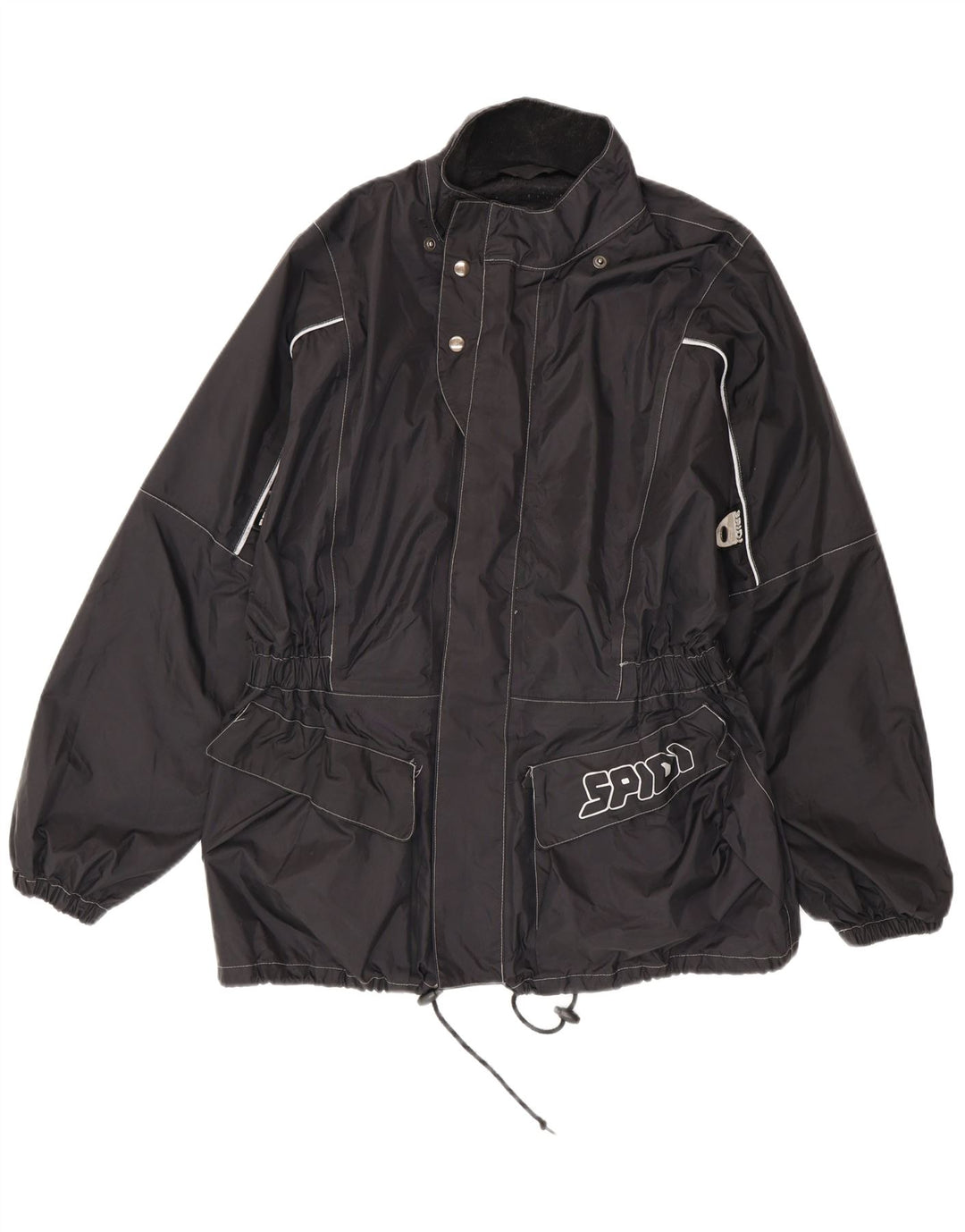 Spidi Chaqueta impermeable gráfica para hombre UK 38 Medium Black Nylon