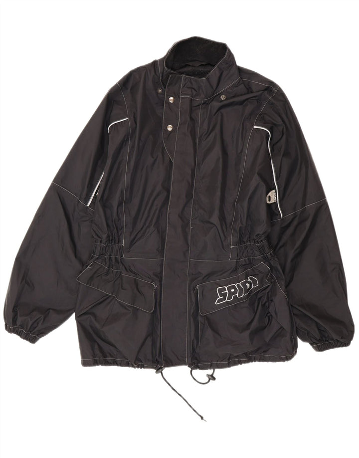 Spidi Chaqueta impermeable gráfica para hombre UK 38 Medium Black Nylon