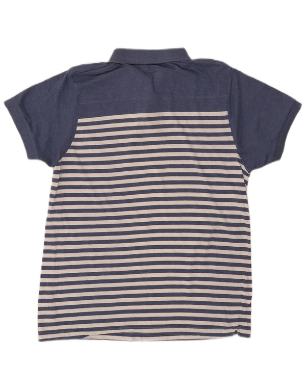 French Connection Polo para hombre XL Algodón a rayas azul marino