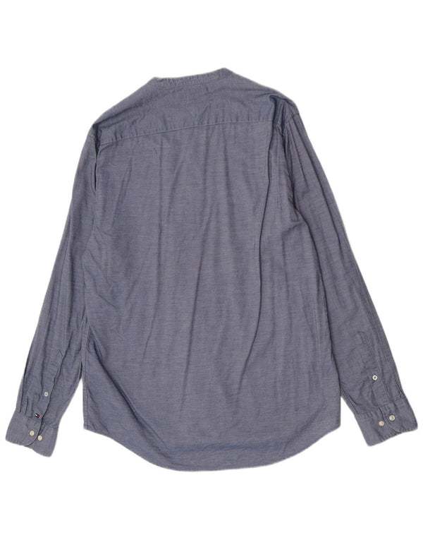 Tommy Hilfiger Camisa New York Fit para Hombre Algodón Azul Grande