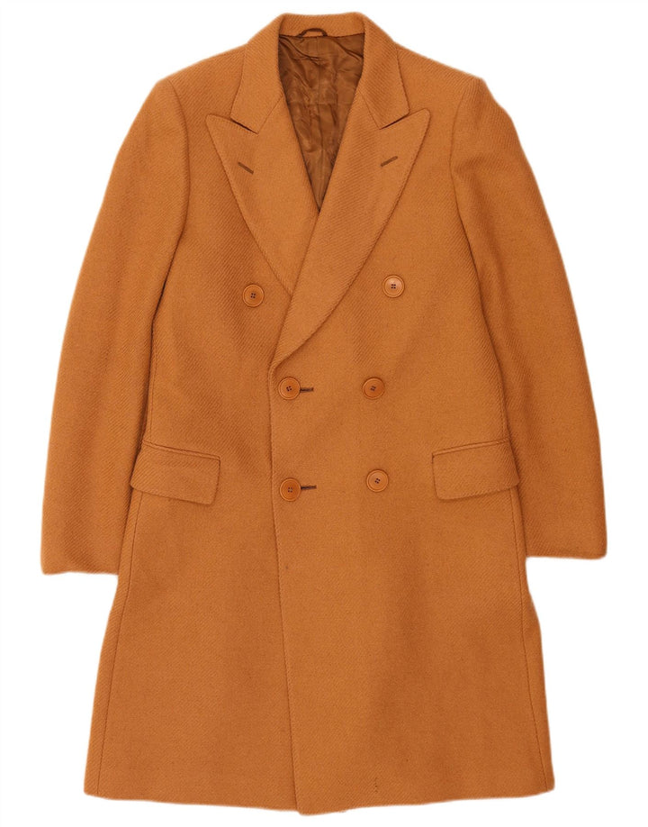Abrigo vintage para hombre de doble botonadura IT 48 Beige medio
